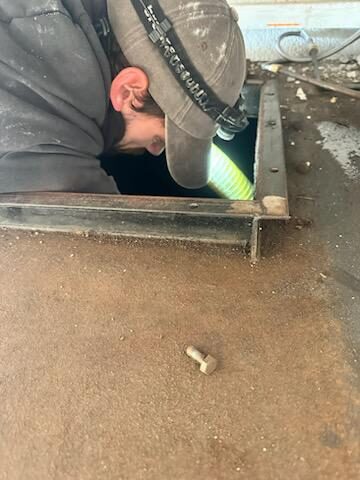 Chantier pompage de cuve
