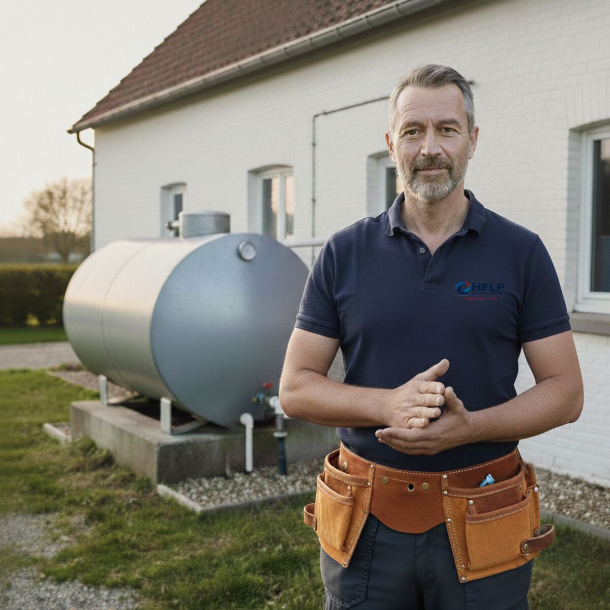 Intervention professionnelle sur cuve à fioul